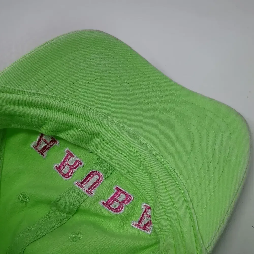 EST Aruba One Happy Island Baseball Cap Green One Size Strapback Hat Cotton